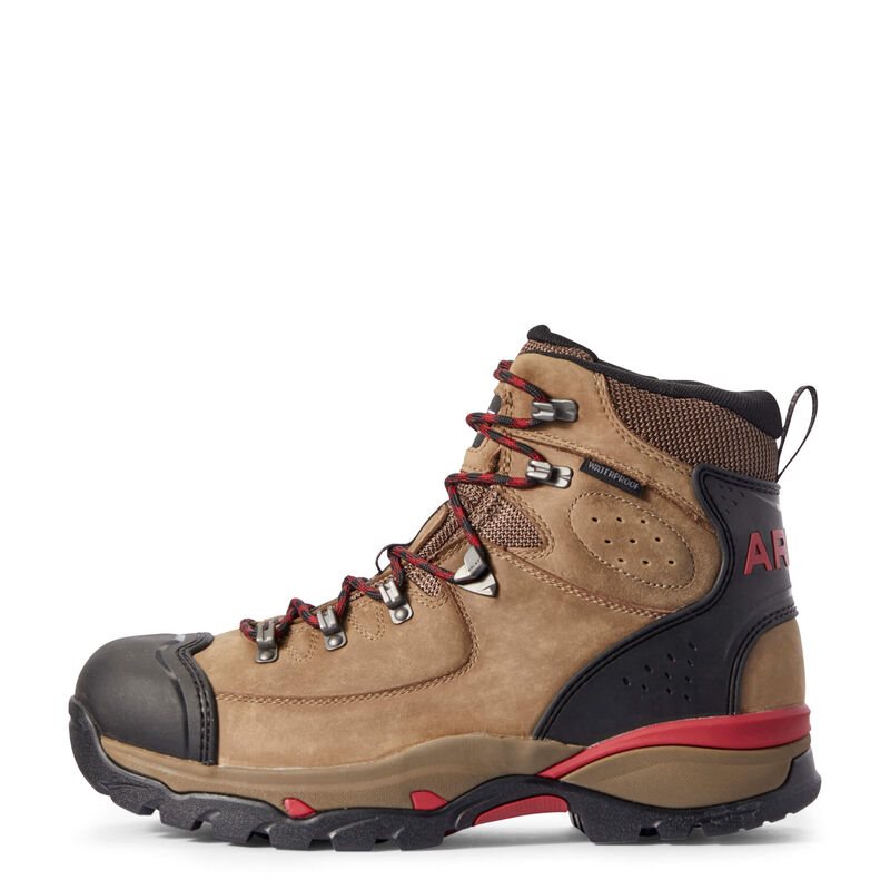 Ariat Work: Endeavor 6" Waterproof Zapatos de Seguridad Hombre - Marrones / Chocolate (DEISK2604)